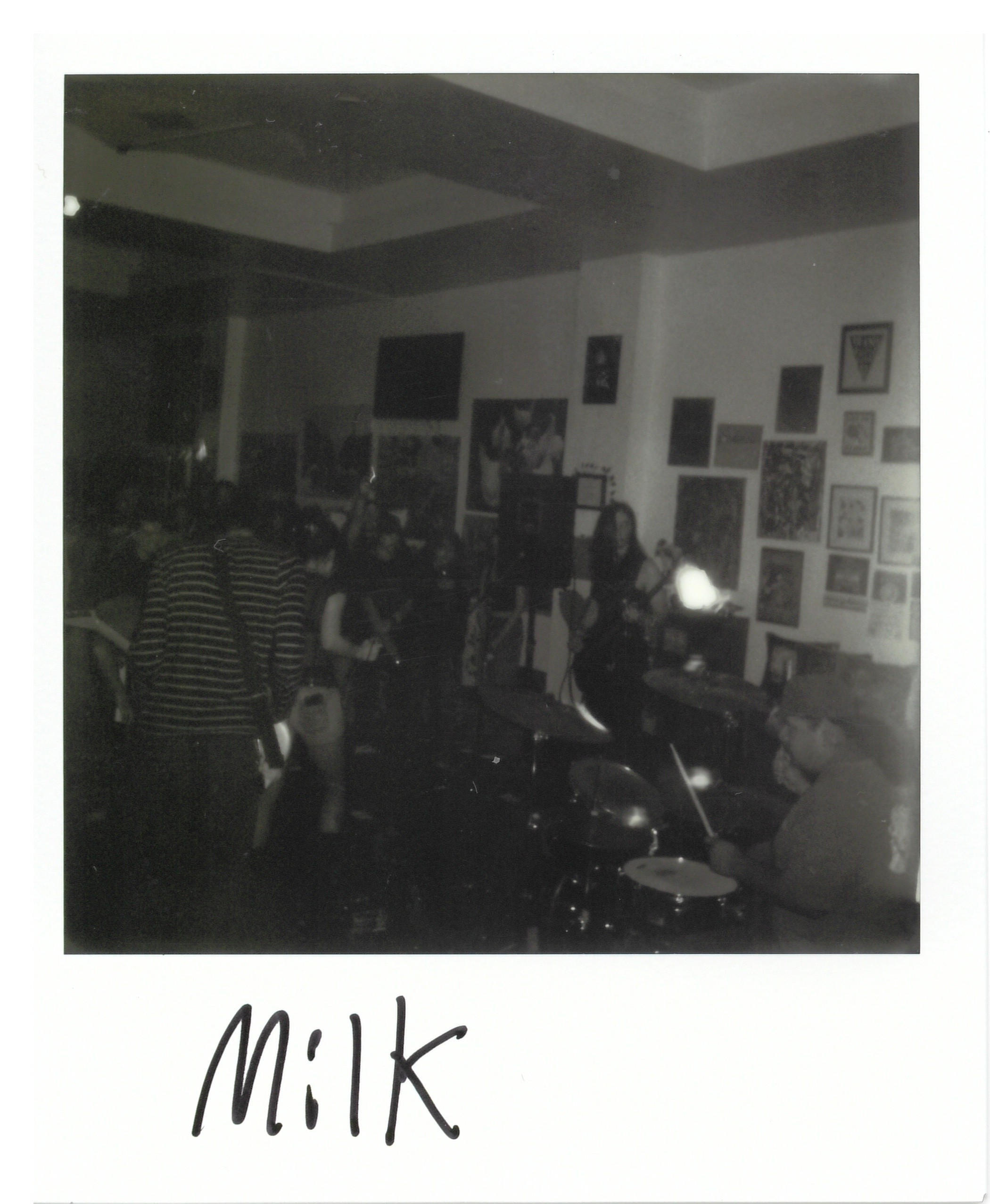 Photo featuring most of the band of milk