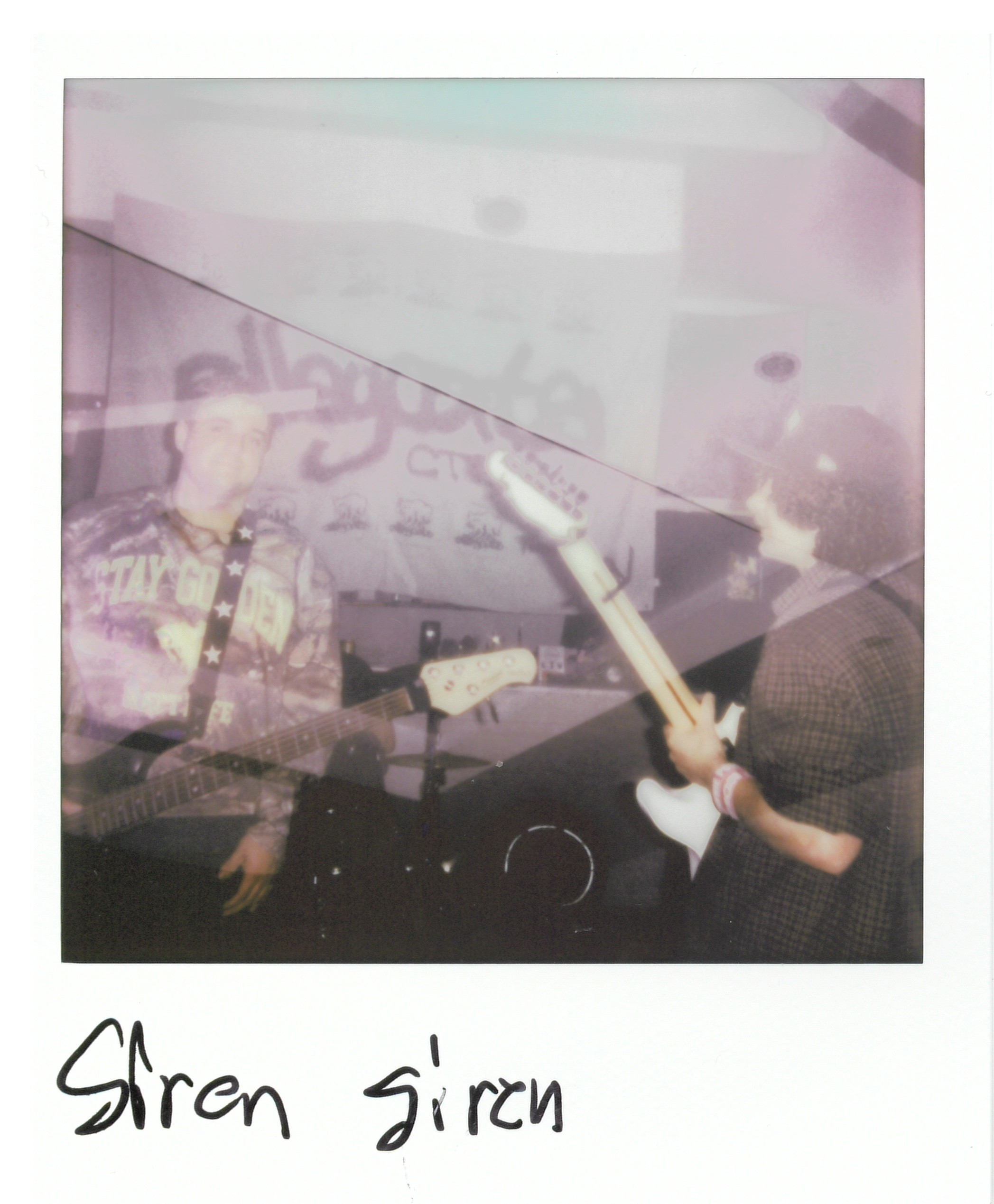A photo of two of the band members of siren siren